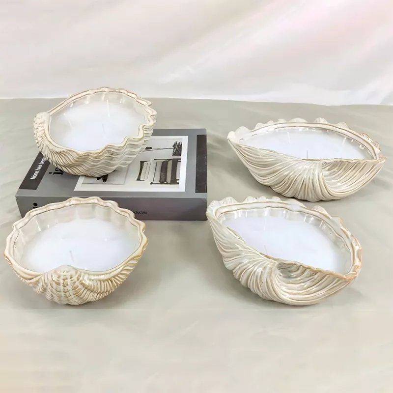 Керамический подсвечник из ракушек Керамический подсвечник из ракушек